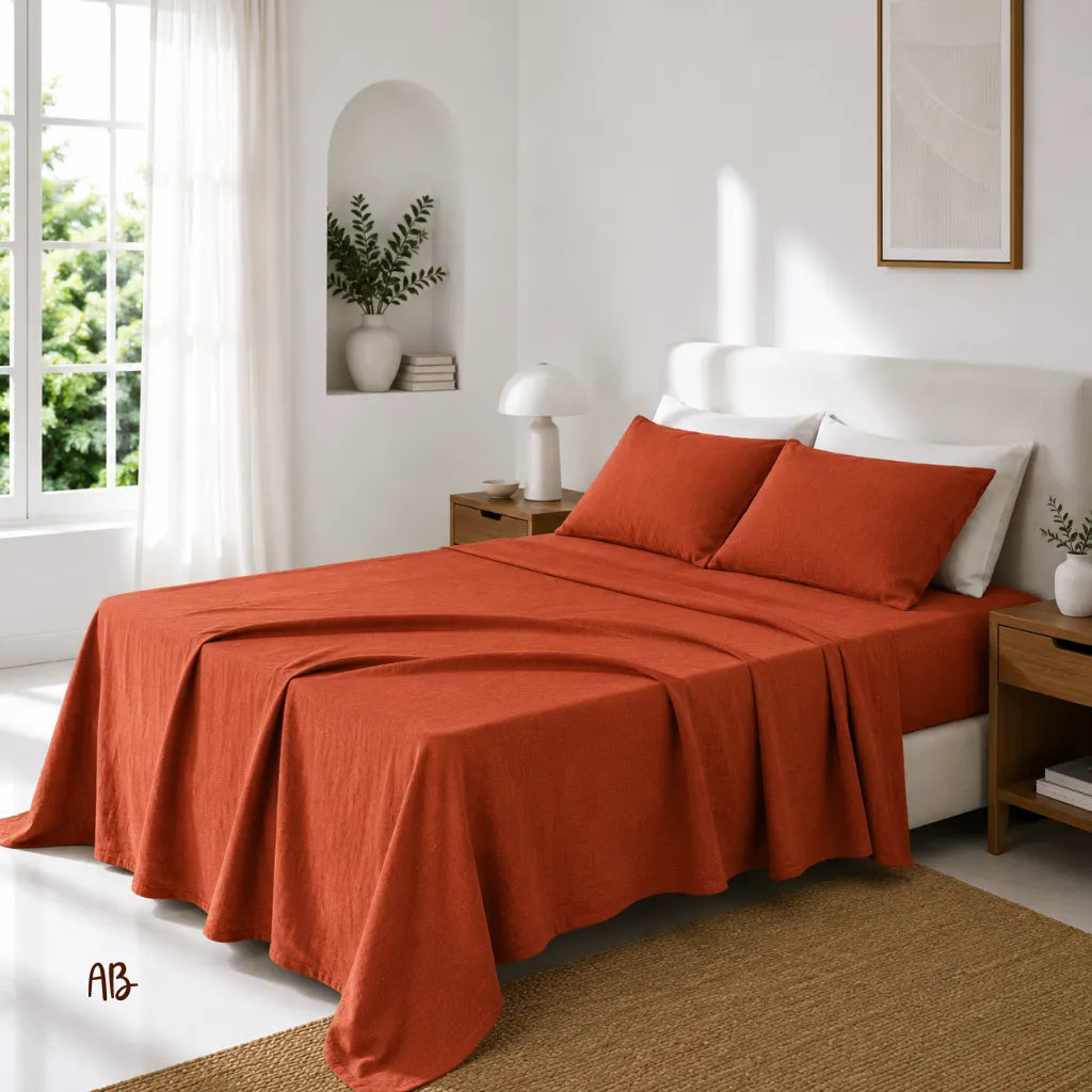 Completo lenzuola in 100% lino