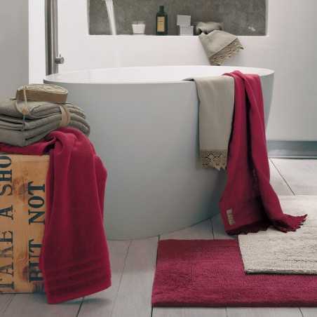 Serviette de douche 100x150 cm Fazzini Coccola couleur Crème