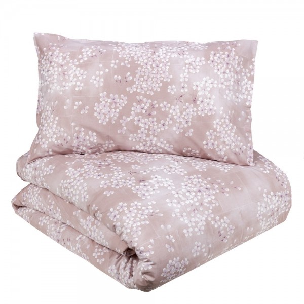 Set Double Bed Cover Kimono Fazzini Rose