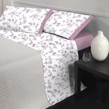 Ensemble de draps lit simple Cavalieri Giusy couleur Rose