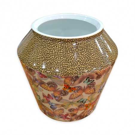 Vaso Borbonese Butterfly in porcellana 25 cm