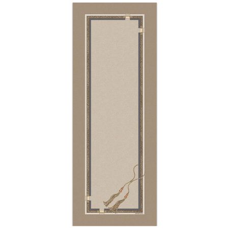 Chemin de table 50x150 Borbonese Ascot couleur taupe