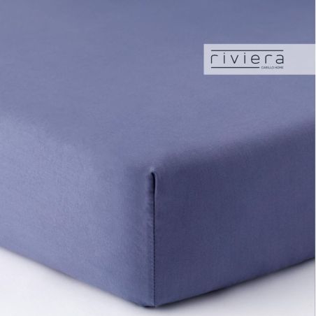 Completo lenzuola letto piazza e mezza Carillo Riviera Freedom Blu Denim