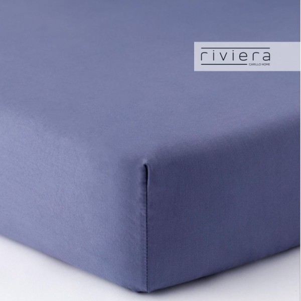 Completo lenzuola letto singolo Carillo Riviera Freedom Blu Denim