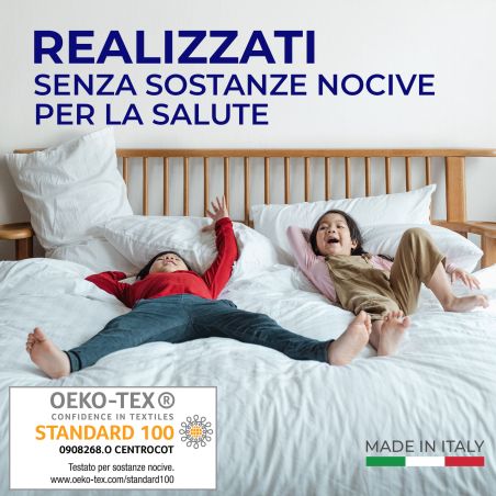 Completo lenzuola letto piazza e mezza francese Andrea Home I Colorissimi in tinta unita Carta da Zucchero