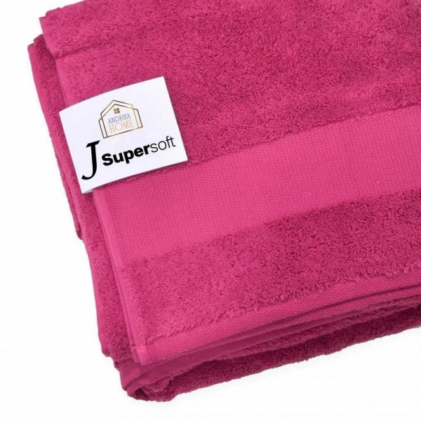 Extragroßes Duschhandtuch Andrea Home JSuperSoft Fuchsie