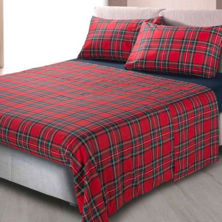 Set Double Sheets Cavalieri Madison couleur Rouge