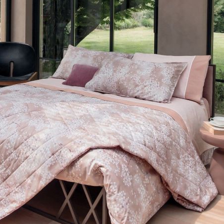 Set Double Bed Cover Kimono Fazzini Rose