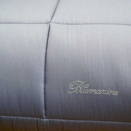 Winter Steppdecke für Doppelbett Blumarine Lory aus Satin blaue Farbe