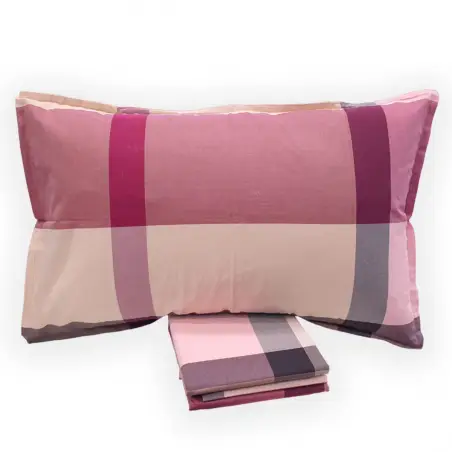 Parure de lit housse de couette lit 1 place et demie Cavaliers Madison couleur Mauve