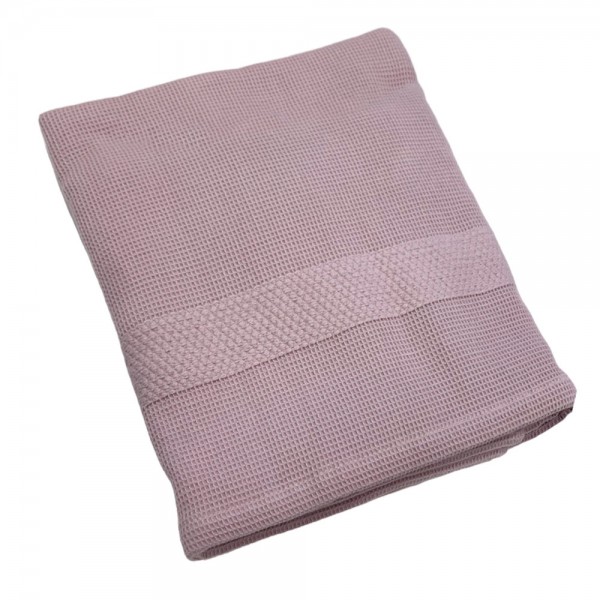 Lot de 1+1 Serviettes de Bain Cavalieri Morgan en nid d'abeille, couleur Rose Antique