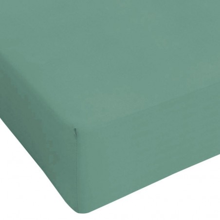 Draps-housses pour lit une place et demie Logan en jersey couleur vert clair