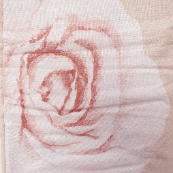 Telo arredo Copritutto letto Singolo 170x250 cm 100% puro Cotone egiziano Morbido - Stampa 3D colore Rosa