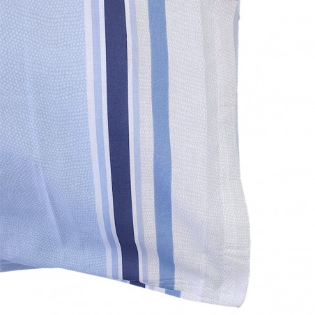 Set de draps pour lit double Smart couleur bleue