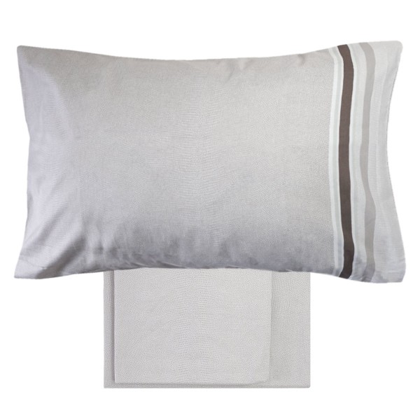 Set de draps pour lit simple Smart couleur gris