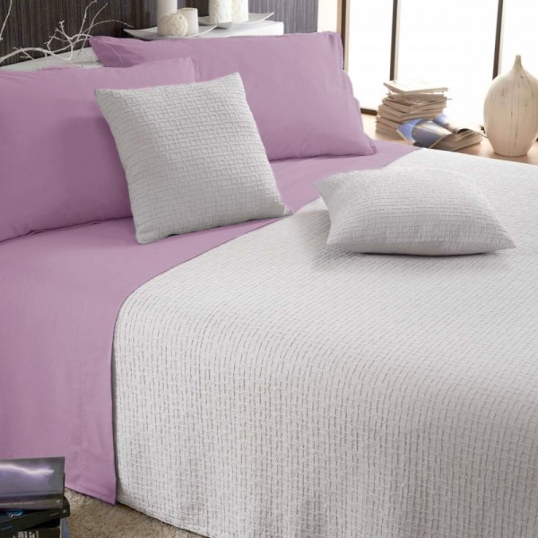 Ensemble de draps lit double Cavalieri Melbourne couleur Pivoine