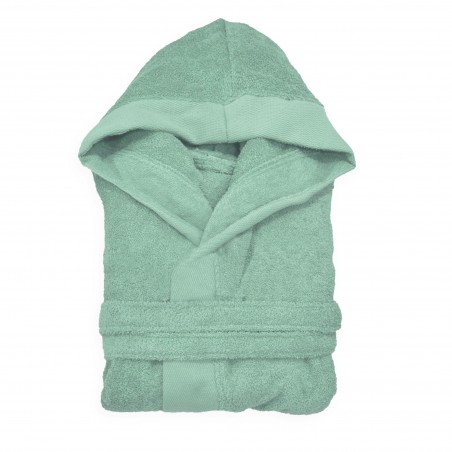 Peignoir à capuche Andrea Home JSuperSoft Vert Menthe