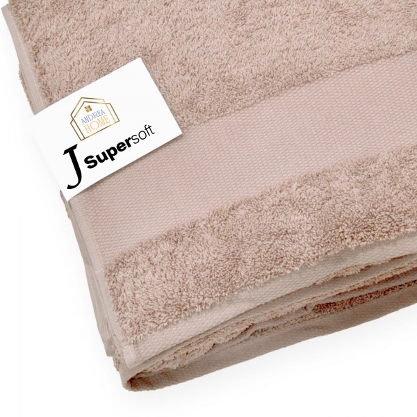 Telo Doccia Extralarge Andrea Home JSuperSoft Beige