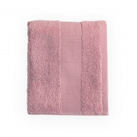 Paire de serviettes visage + invité Andrea Home JSuperSoft Rose Poudre