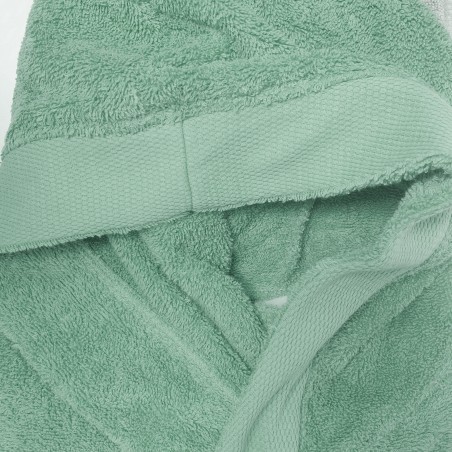 Accappatoio con cappuccio Andrea Home JSuperSoft Verde Menta