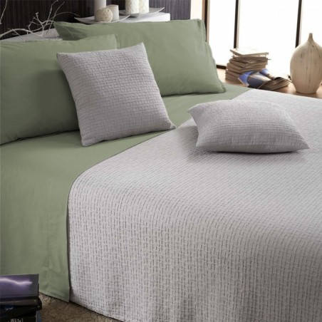 Ensemble de draps lit double Cavalieri Melbourne couleur sage