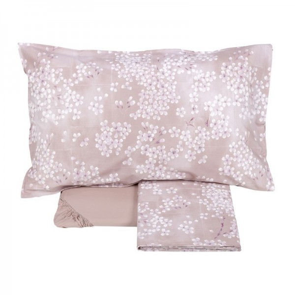 Bettwäsche-Set Doppelbett Fazzini Kimono Farbe Rosa