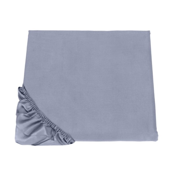 Lenzuolo sotto con angoli letto singolo Fazzini Arianna colore BLUE FOG - 293