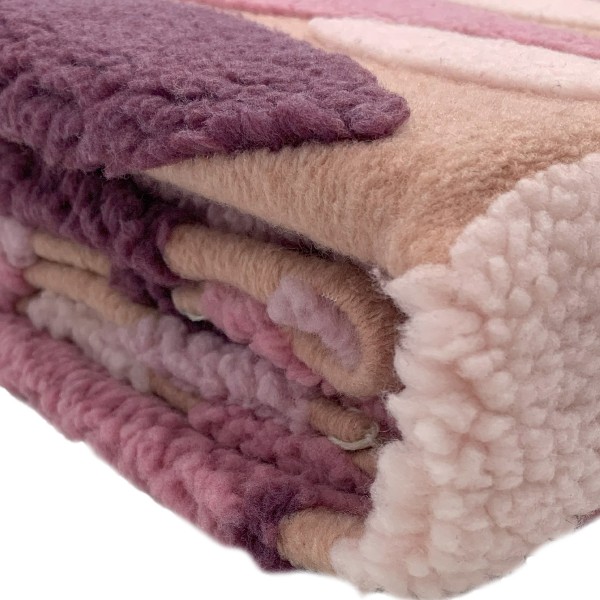 Plaid cm 130x170 Carillo Chenille colore Rosa