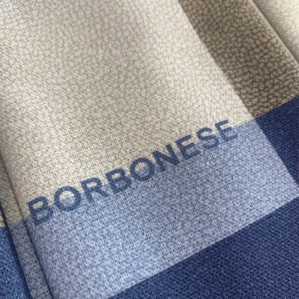 Set de 3 torchons 50×70 cm Borbonese Metropolis couleur Bleu Avio