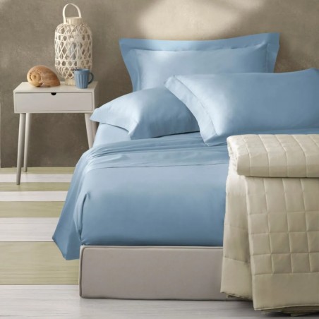 Coppia di federe 52x80 Camillatex NK COLOR colore azzurro