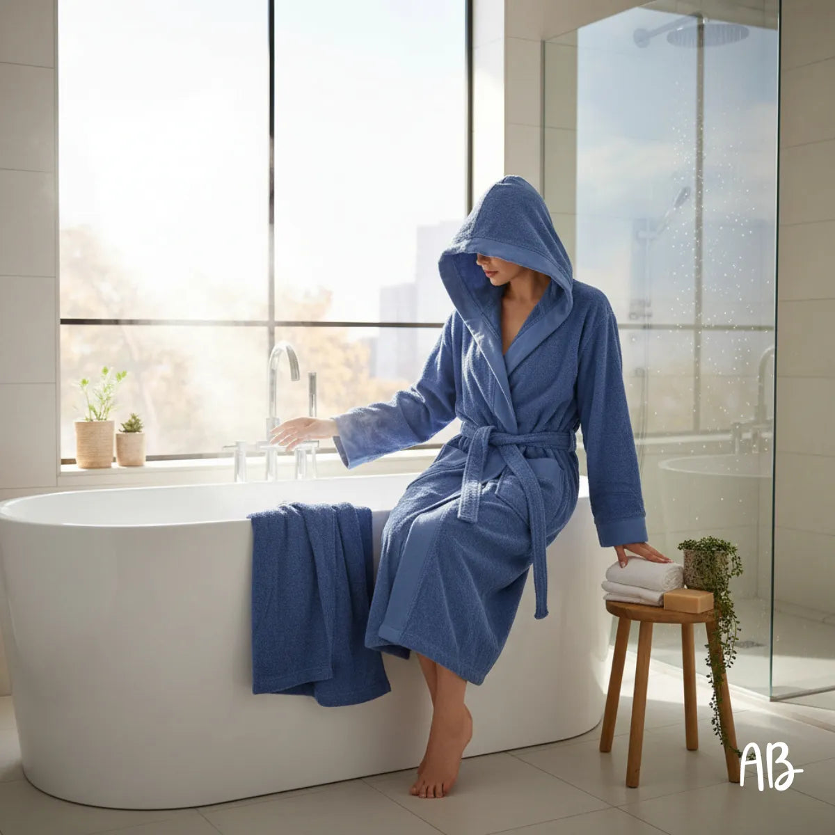 Accappatoio in spugna 600gr Andrea Home - Unisex