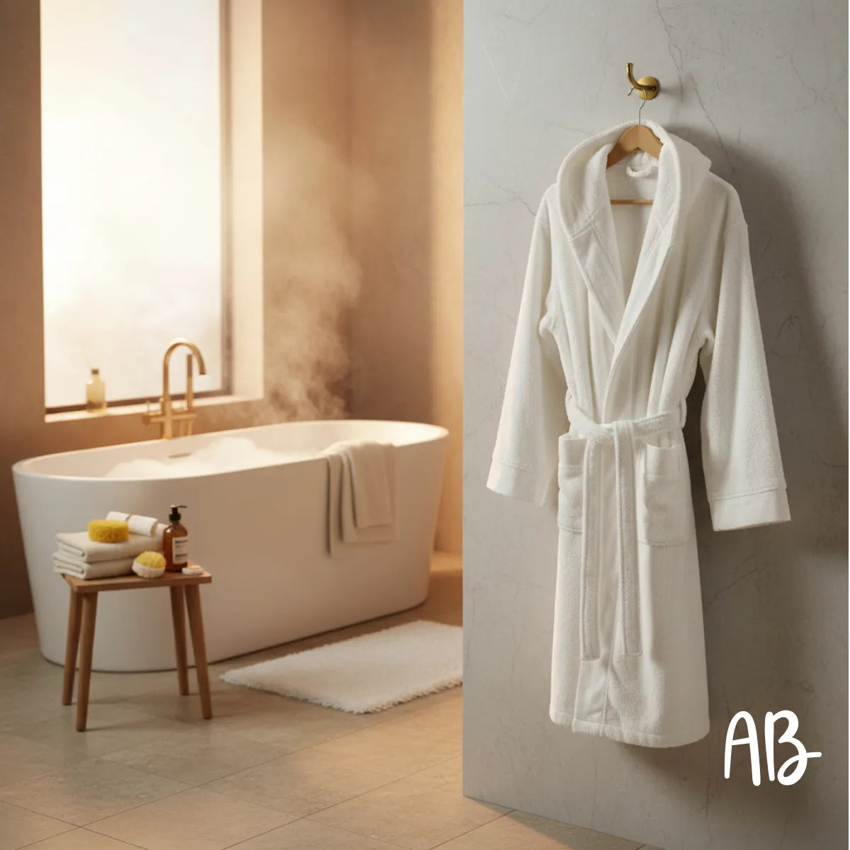 Accappatoio in spugna 600gr Andrea Home - Unisex