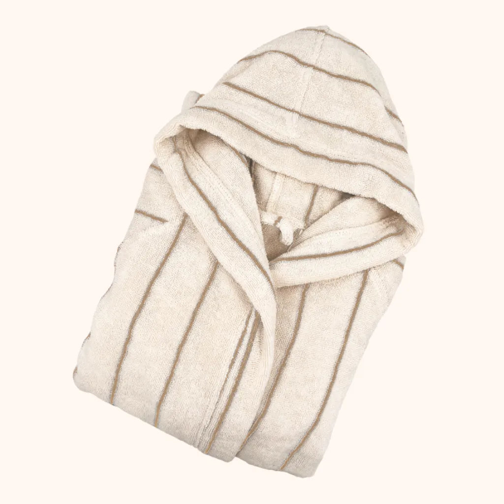 Accappatoio Smart colore Off white-tan taglia S/M