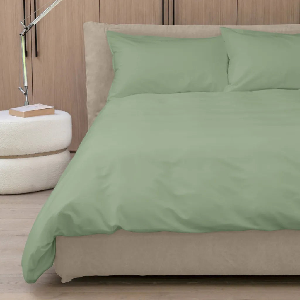 Completo copripiumino Easy NO STIRO colore Verde