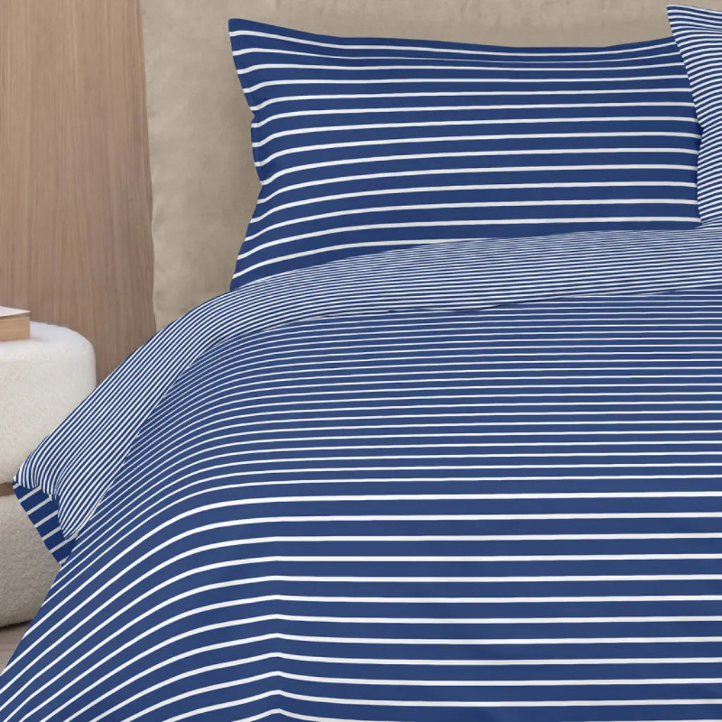 Completo copripiumino NO STIRO Easy Stripes