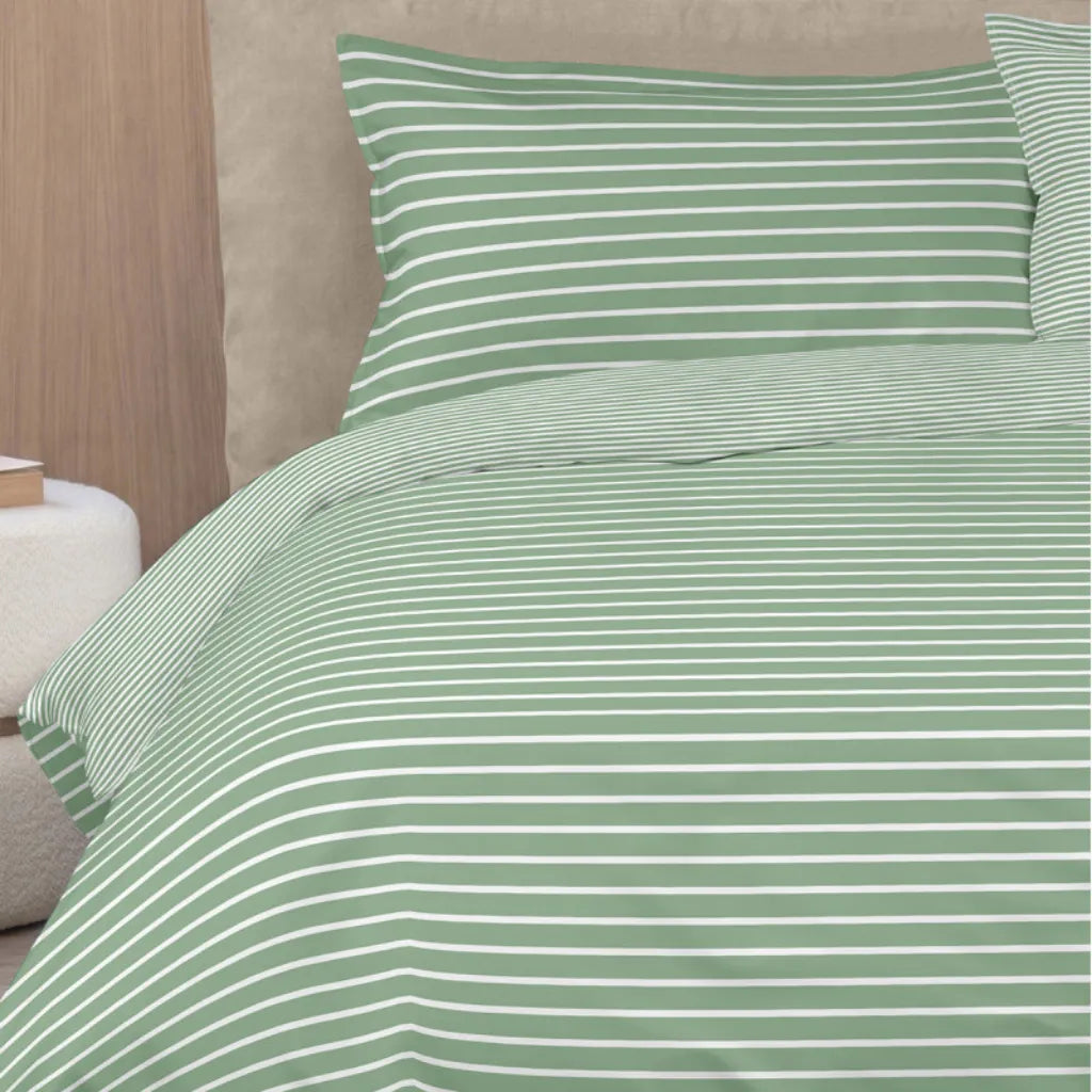 Completo copripiumino NO STIRO Easy Stripes