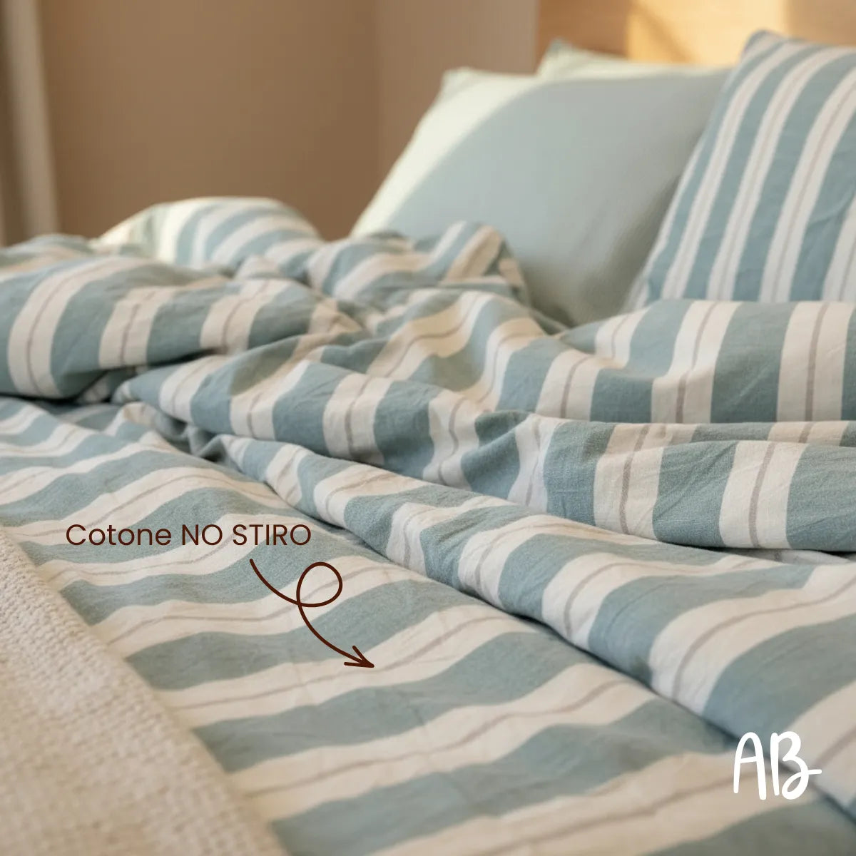 Completo Copripiumino NO STIRO Cavalieri Matilde