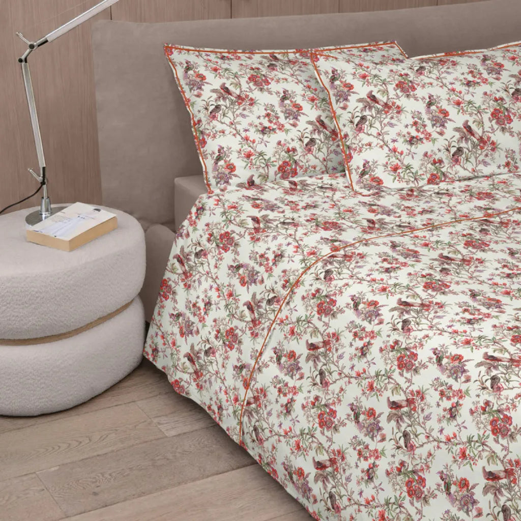 Completo lenzuola copriletto Birds Garden