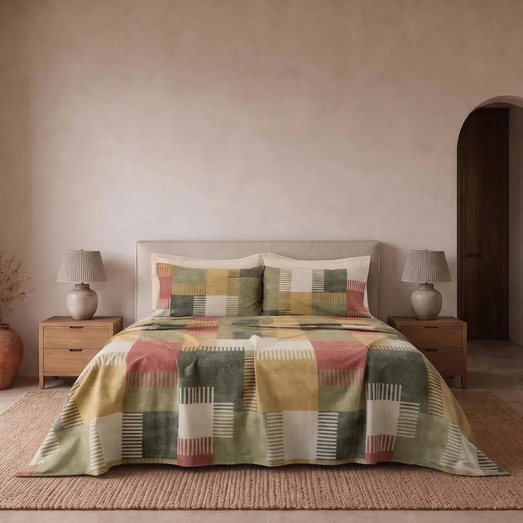 Completo lenzuola Parker Singolo colore Verde