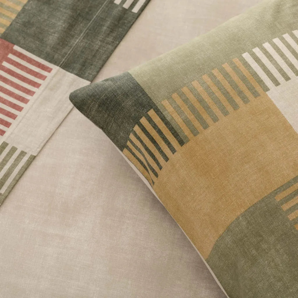 Completo lenzuola in cotone Parker colore Verde