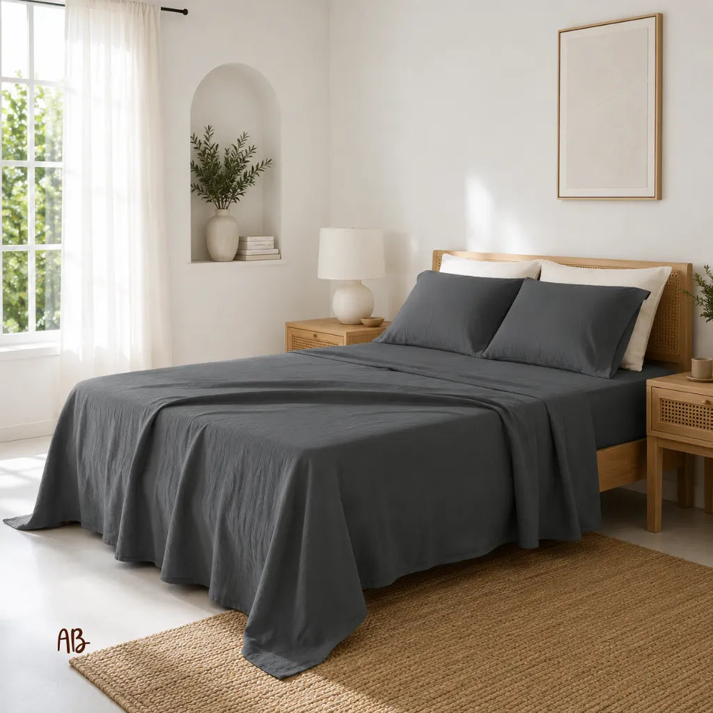 Completo lenzuola in 100% lino