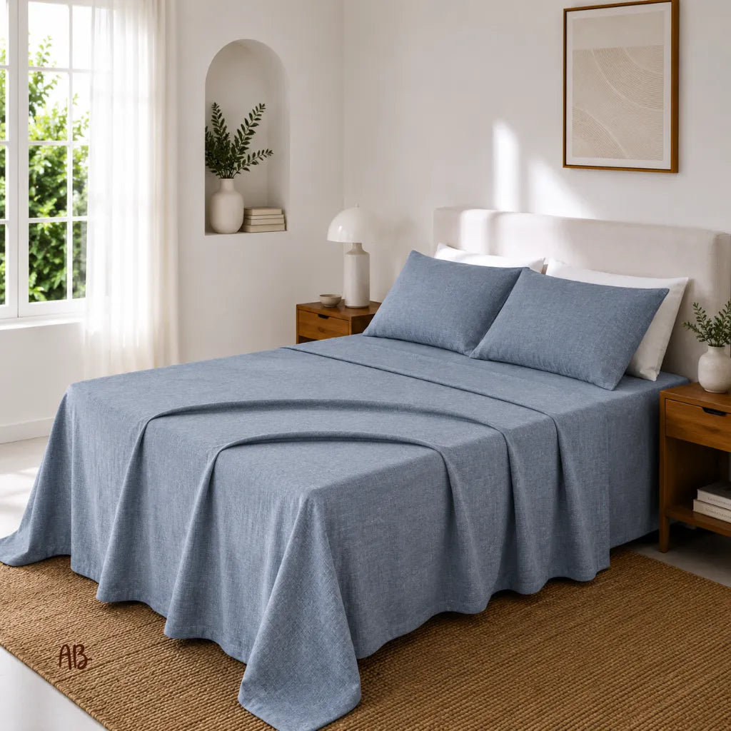 Completo lenzuola in 100% lino
