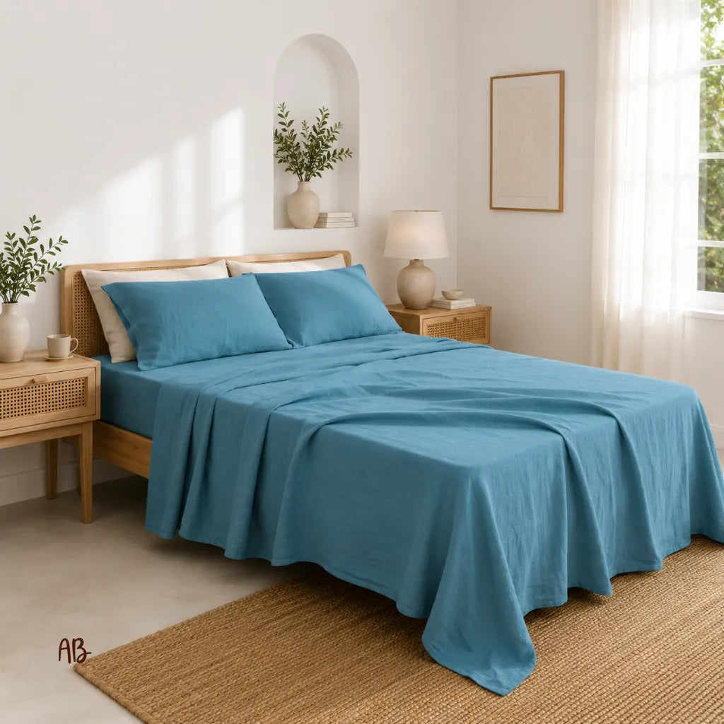 Completo lenzuola in 100% lino