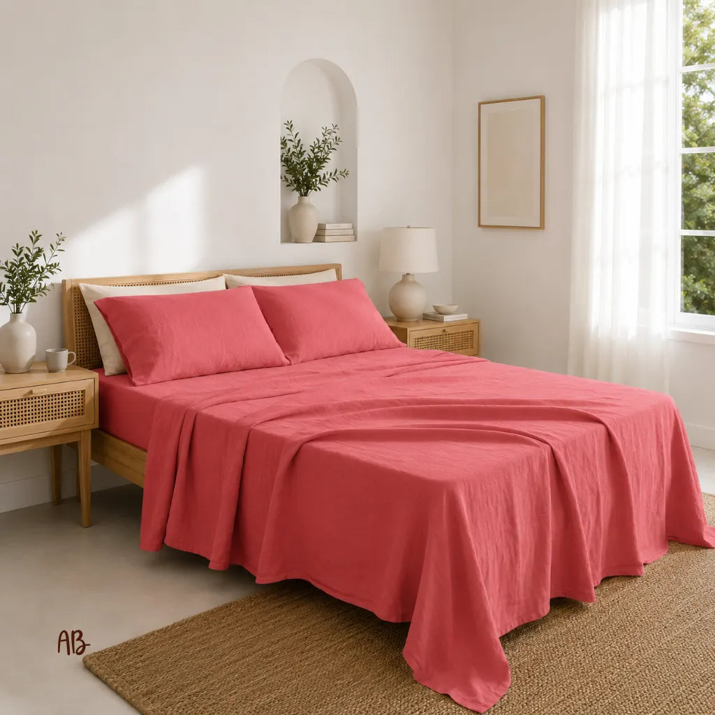 Completo lenzuola in 100% lino