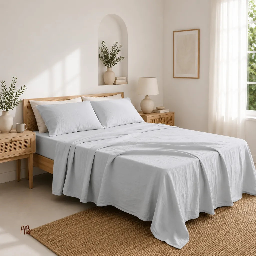 Completo lenzuola in 100% lino