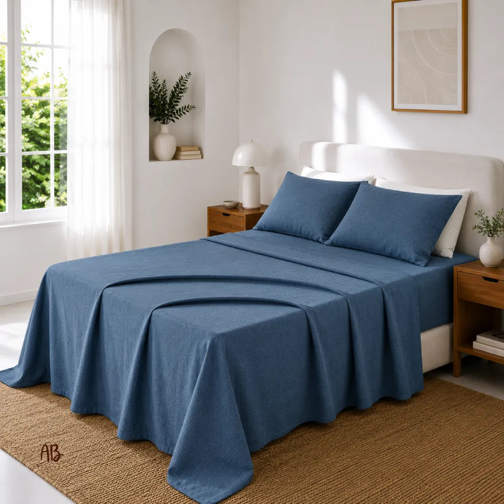 Completo lenzuola in 100% lino