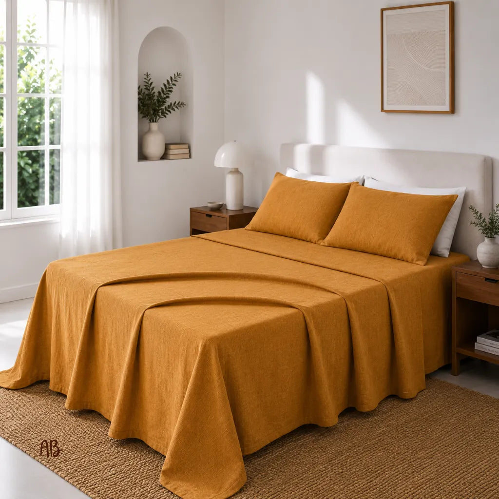 Completo lenzuola in 100% lino