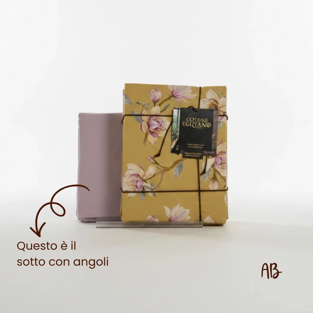 Completo lenzuola in cotone egiziano in percalle