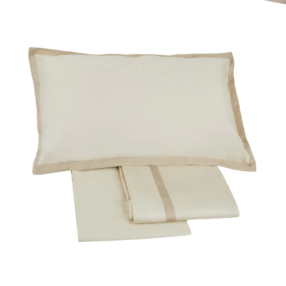 Completo lenzuola in raso Borbonese Minimal