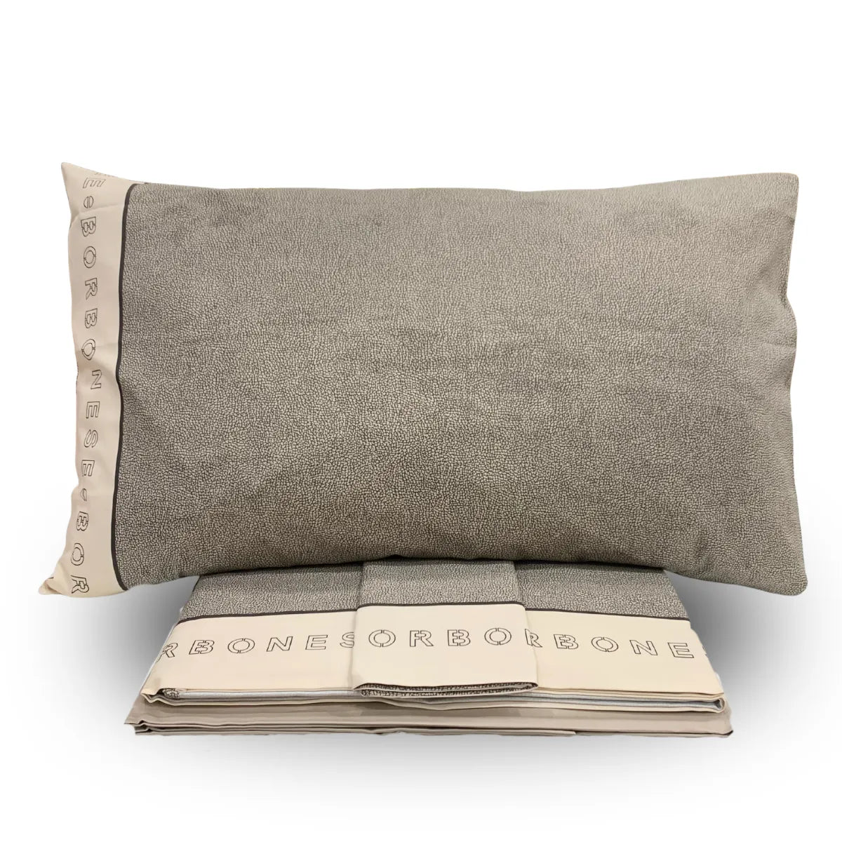 Completo lenzuola in Raso Outline Borbonese